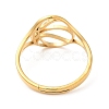 Ion Plating(IP) 304 Stainless Steel Hollow Basketball Adjustable Ring for Women RJEW-M149-28G-2