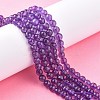 Natural Amethyst Beads Strands G-C073-6mm-3-4