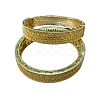 2Pcs Brass Alloy Bangles for Women WGEEFE8-09-1