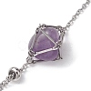 Tarnish Resistant Adjustable Braided 201 Stainless Steel Macrame Pouch Cable Chain Slider Bracelet Making BJEW-JB10284-01-3
