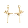 Rack Plating Brass Pendants KK-C004-05G-1