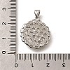 Brass Pave Natural White Shell Carved Cat Pendants KK-Z091-08P-03-3