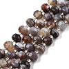 Natural Botswana Agate Beads Strands G-N327-08N-1