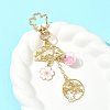 Alloy Enamel Pendant Keychains HJEW-FS00052-03-7