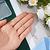 2Pcs 925 Sterling Silver Religion Cross Charms STER-DC0001-97-3