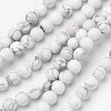 Natural Howlite Beads Strands G-D809-16-6mm-1