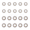 20Pcs 2 Style ABS Plastic Imitation Pearl Shank Buttons BUTT-DC0001-06P-1