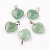 Natural Green Aventurine Pendants X-G-G956-B02-FF-1