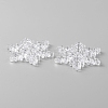 Transparent Acrylic Connector Charms TACR-WH0001-74C-2