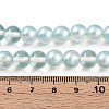 Baking Paint Transparent Glass Beads Strands DGLA-N011-8mm-05-4