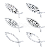 SUPERFINDINGS 6Pcs 6 Style ABS Easter Decoration Sticker DIY-FH0006-22-1