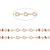 Handmade Eco-friendly Brass Flat Round Link Chains CHC-E025-03G-2