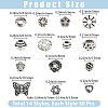 700Pcs 14 Styles Tibetan Style Alloy Beads FIND-PA0001-28-2