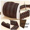 10 Yards PU Imitation Leather Ribbon OCOR-PH0001-80B-3