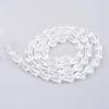Clear Faceted Glass Teardrop Beads Strands X-GLAA-R024-15x10mm-12-2