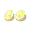Mocha Fluorescent Style Glass Rhinestone Cabochons GGLA-M005-01B-226MK-3