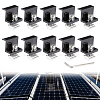 10Pcs Aluminum Alloy Solar Panel End Clamps Brackets for RV Rooftop Caravans AJEW-WH0481-838-1
