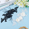 Flower Polyester Cloth Iron on/Sew on Patches DIY-WH20081-012A-6