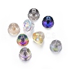 Electroplate K9 Glass Rhinestone Beads EGLA-L013-001-1