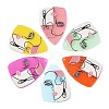 Translucent Cellulose Acetate(Resin) Pendants KY-T040-35-1