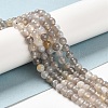 Natural Striped Agate/Banded Agate Beads Strands G-A246-8mm-02-5
