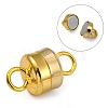 Column Brass Magnetic Clasps with Loops X-KK-M064-G-NR-4