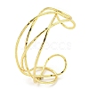 Brass Wire Wrap Cuff Bangle BJEW-Q771-01G-3