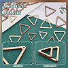 2 Sets Unfinished Wood Triangle Pendants DIY-PH0028-88-5
