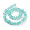 Transparent Glass Beads Strands LAMP-H061-01C-08-3