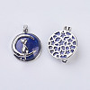Natural Lapis Lazuli Kitten Pendants G-K234-D15-2