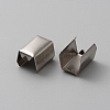 100Pcs Iron Folding Crimp Ends IFIN-WH0086-03C-P-1