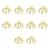 20Pcs Brass Bead Cap Pendant Bails KK-YW0003-45G-1