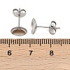 304 Stainless Steel Stud Earring Findings STAS-D389-03E-P-3