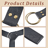 1Pc PU Leather Wrap Around Chain Belts AJEW-CL0003-70B-6