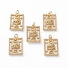 Natural Shell Pendants KK-C100-01G-1