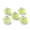 Pearlized Resin European Beads RESI-M001-01F-1