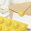 34 Sheets Self Adhesive Gold Foil Embossed Stickers DIY-WH0509-027-6