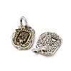 Long-Lasting Plated Brass Pendants KK-K387-01C-AS-2