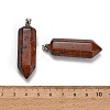 Natural Mahogany Obsidian Pendants GG-CBAA0EE-02P-14-2