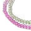 Transparent Gradient Color Glass Beads Strands X1-GLAA-H021-01B-01-3
