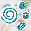 HOBBIESAY 6 Strands Synthetic Turquoise Beads Strands G-HY0001-28-5