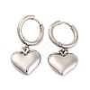 Non-Tarnish 304 Stainless Steel Hoop Earrings for Women EJEW-Z057-14P-02-1