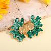 Vintage Flower Stud Earrings for Women JE1095B-4
