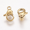 Ion Plating(IP) 304 Stainless Steel Lobster Claw Clasps STAS-P185-9-G-2