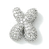 Rack Plating Brass Clear Cubic Zirconia Pendants KK-S378-01P-X-1