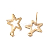 201 Stainless Steel Stud Earring Findings STAS-K241-08G-2