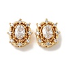 Brass Micro Pave Cubic Zirconia Beads KK-K378-06G-1