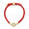Adjustable Nylon Cord Bracelets BJEW-C096-01G-04-4