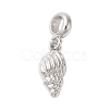 Rack Plating Alloy European Dangle Charms PALLOY-S189-32P-1