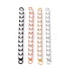 Brass Clear Round Cubic Zirconia Links Connectors ZIRC-G170-23B-1